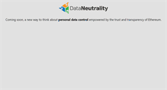 Desktop Screenshot of dataneutrality.com