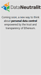 Mobile Screenshot of dataneutrality.org